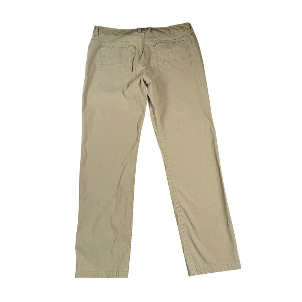 The North Face Mens Regular Fit Khaki Hiking Pants Outdoor Stretch Chino Size 36